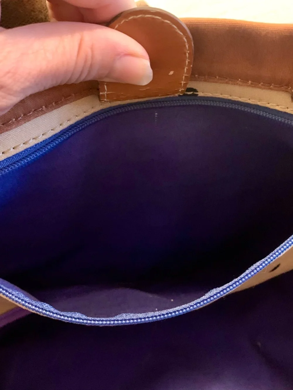Fossil Passport E W Satchel Kki Top Handle Bag - LOTS OF WEAR